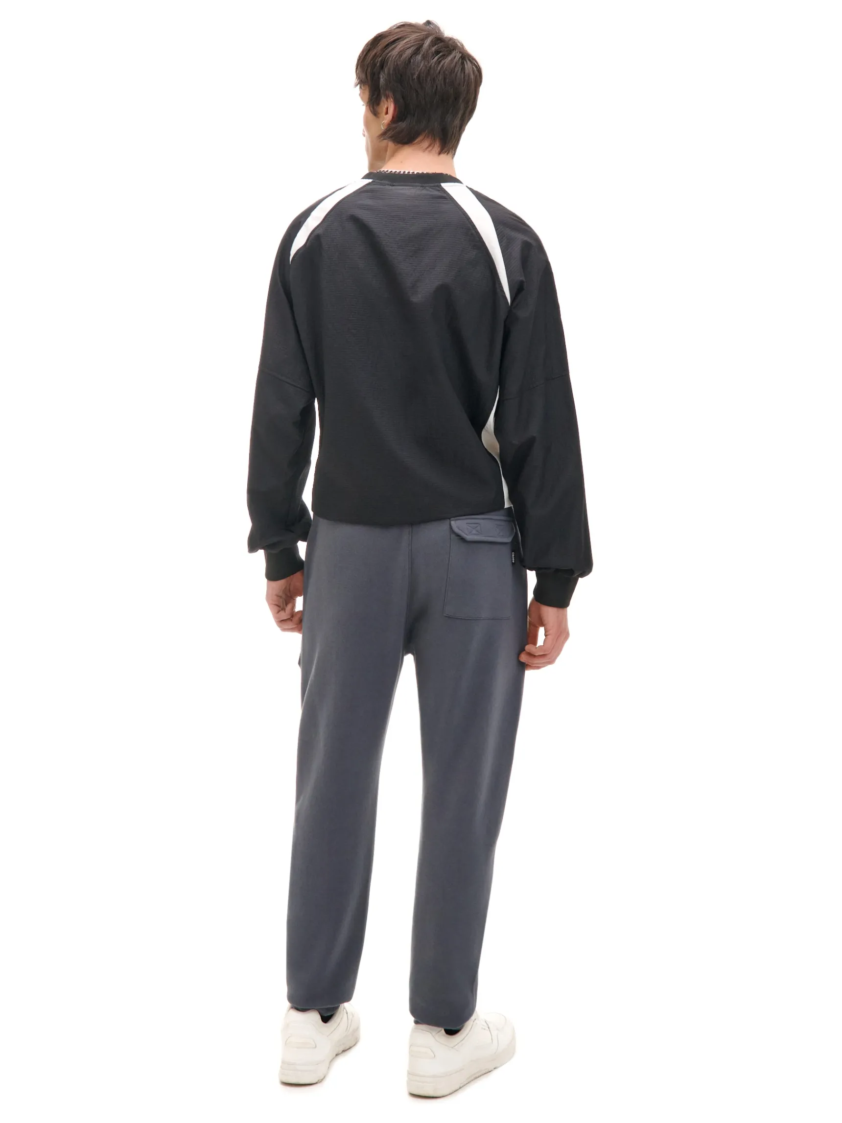 Best Cropp Dresowe joggery z efektem reflective szary