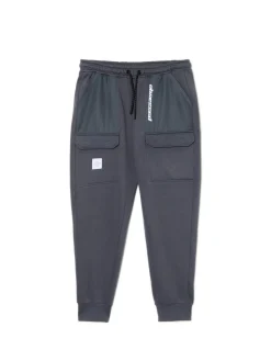 Best Cropp Dresowe joggery z efektem reflective szary