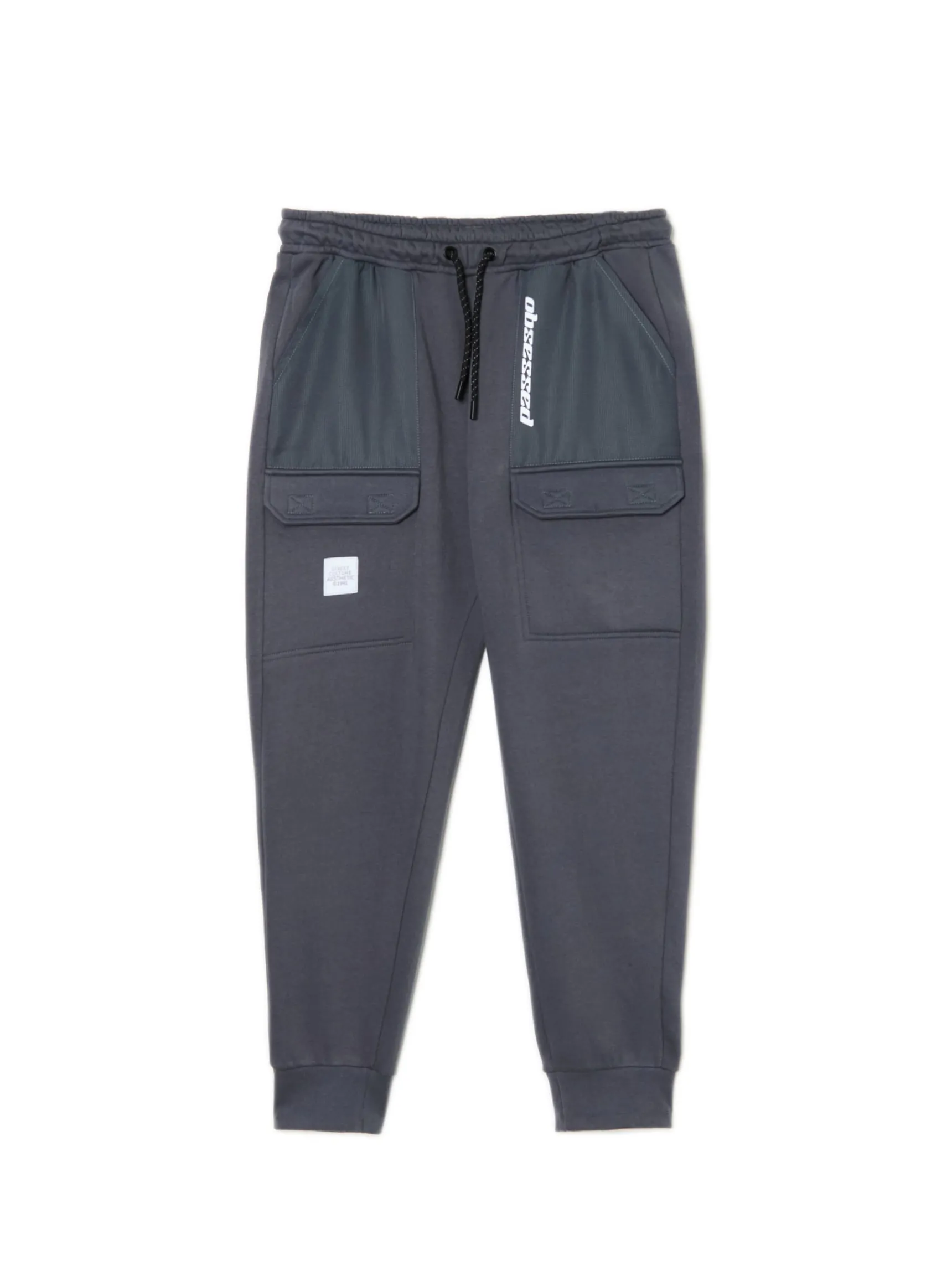 Best Cropp Dresowe joggery z efektem reflective szary