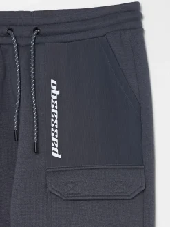 Best Cropp Dresowe joggery z efektem reflective szary