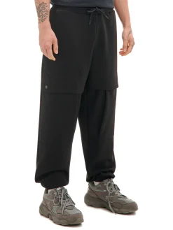 Outlet Cropp Dresowe joggery z kieszeniami na napy czarny
