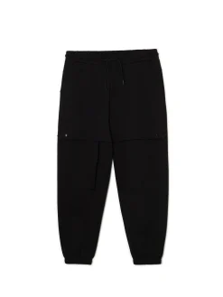 Outlet Cropp Dresowe joggery z kieszeniami na napy czarny