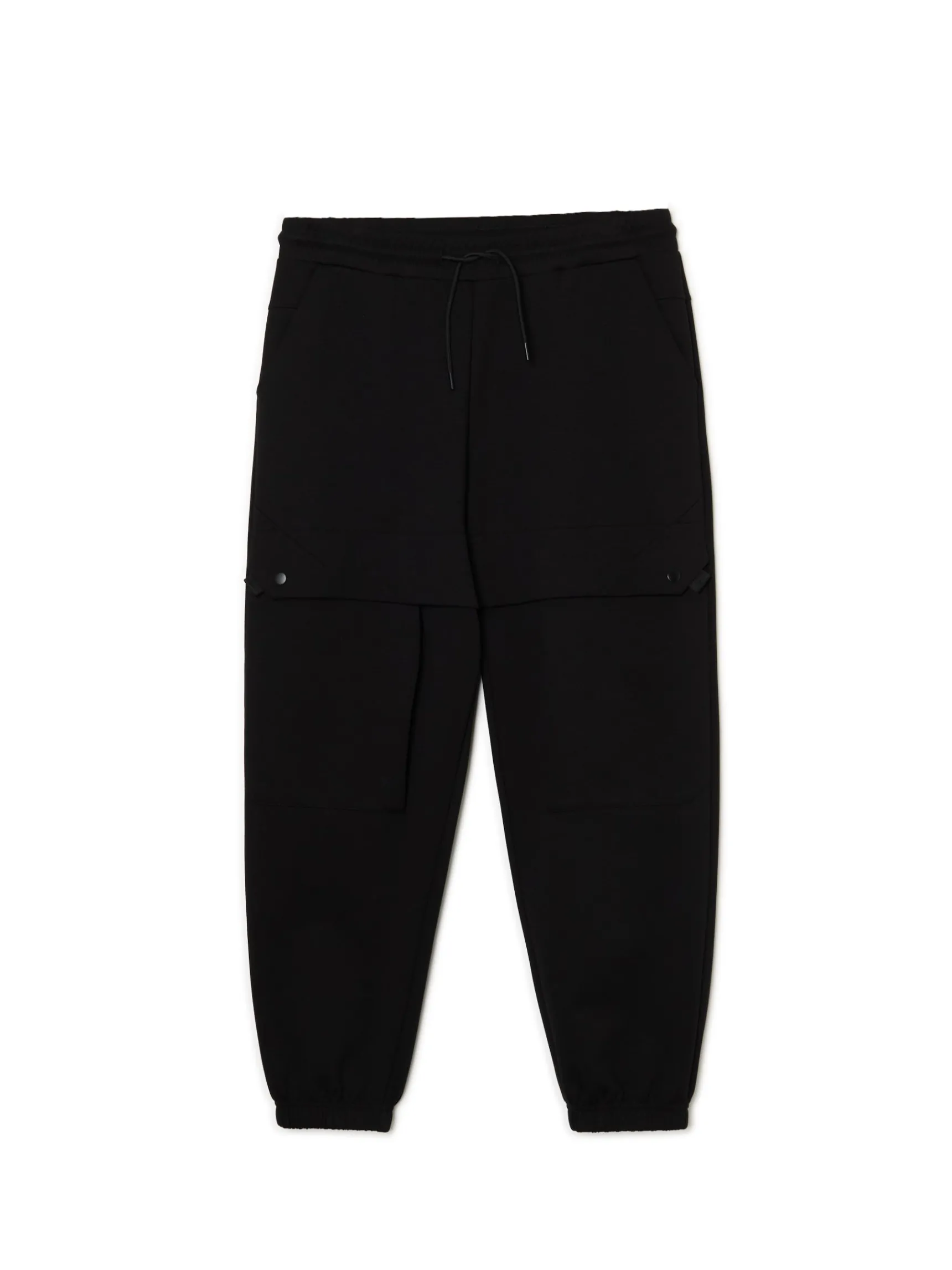 Outlet Cropp Dresowe joggery z kieszeniami na napy czarny