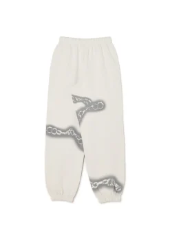 Hot Cropp Dresowe joggery z motywem łańcucha jasnyszary
