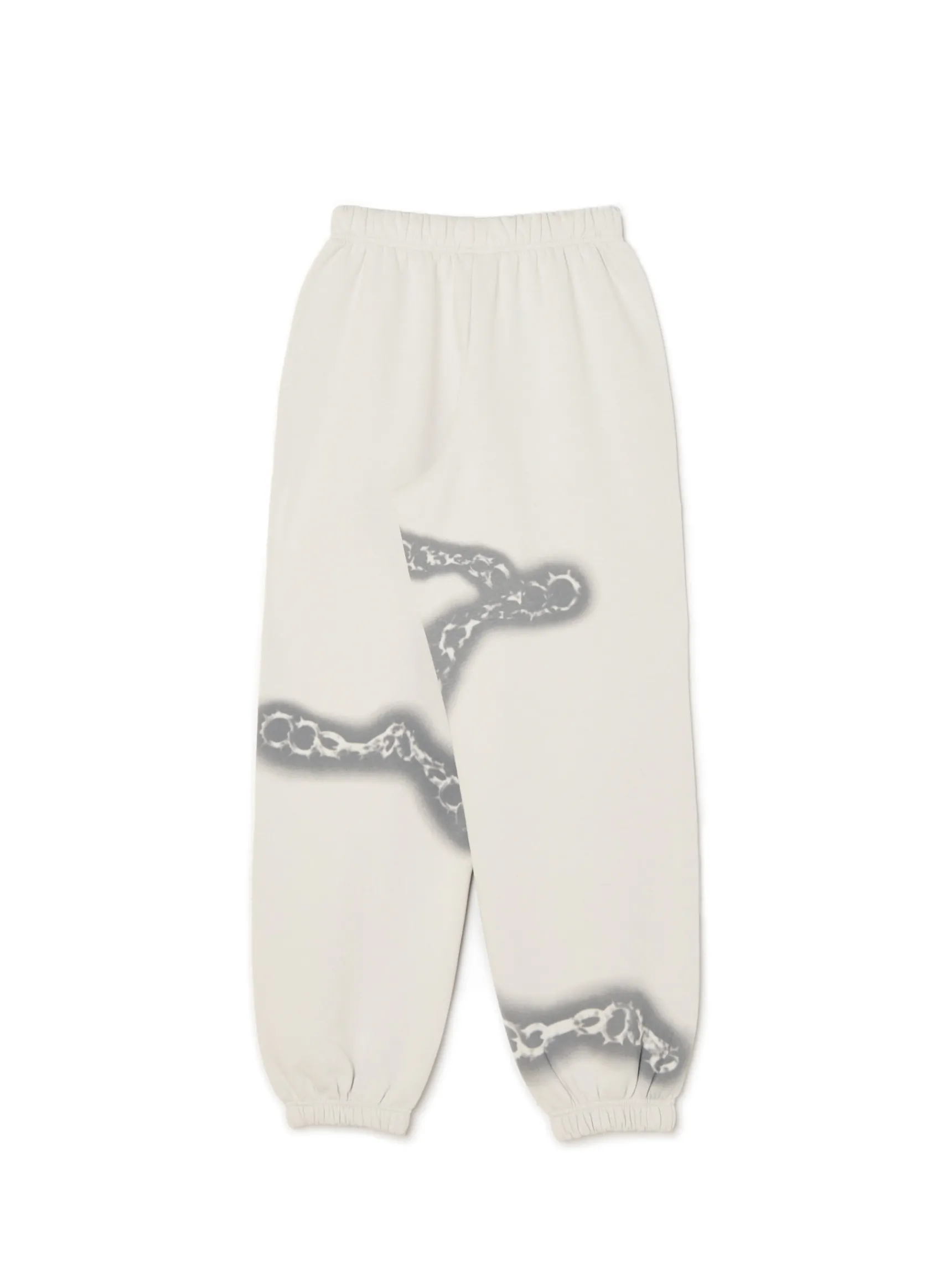 Hot Cropp Dresowe joggery z motywem łańcucha jasnyszary