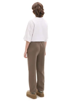 Discount Cropp Dresowe joggery z nadrukiem szary