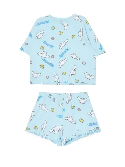 Hot Cropp Dwuczęściowa krótka piżama Cinnamoroll różowy