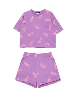 Online Cropp Dwuczęściowa piżama Bratz fioletowy