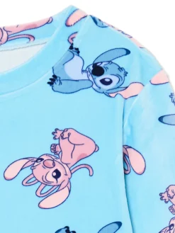 Clearance Cropp Dwuczęściowa piżama Stitch i Andzia błękitny