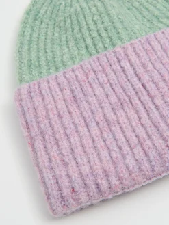 New Cropp Dwukolorowa czapka beanie wielobarwny