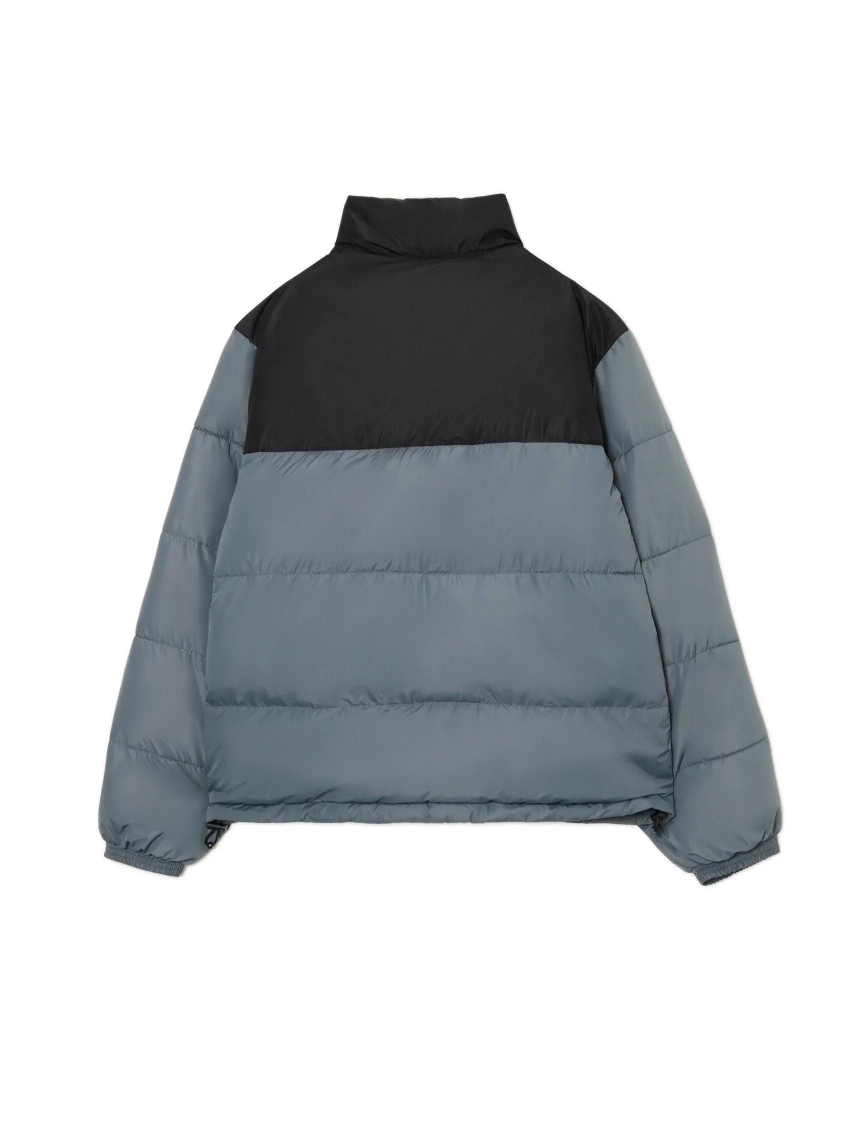 Outlet Cropp Dwukolorowa kurtka puffer surowygranatowy