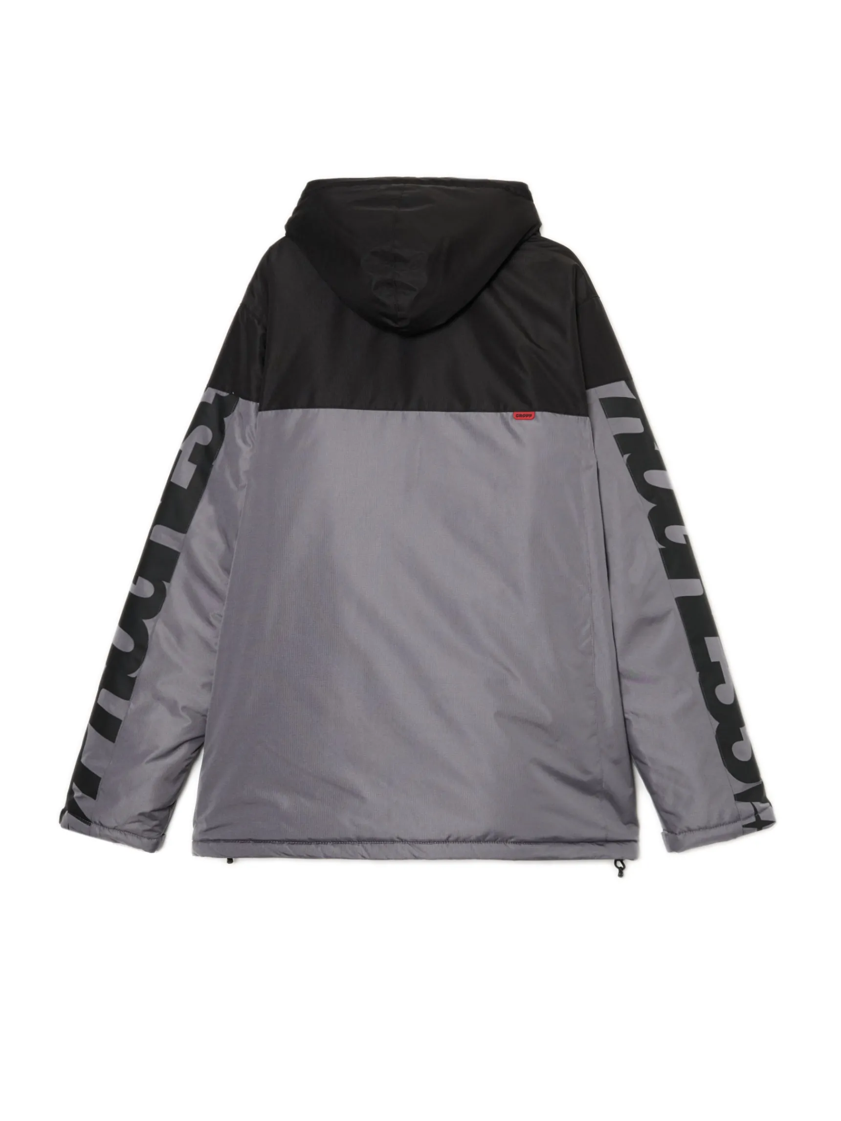 Clearance Cropp Dwukolorowa kurtka z kapturem szary