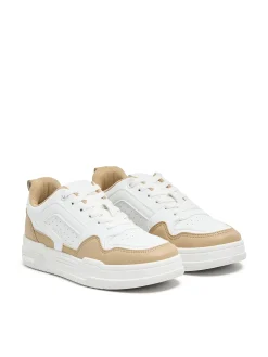 Hot Cropp Dwukolorowe sneakersy beżowy