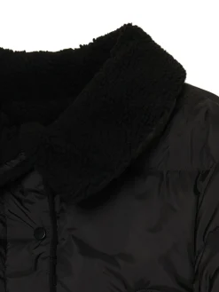 Sale Cropp Dwustronna czarna kurtka puffer czarny