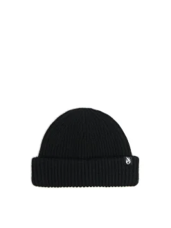 Clearance Cropp Dzianinowa czapka short beanie czarny