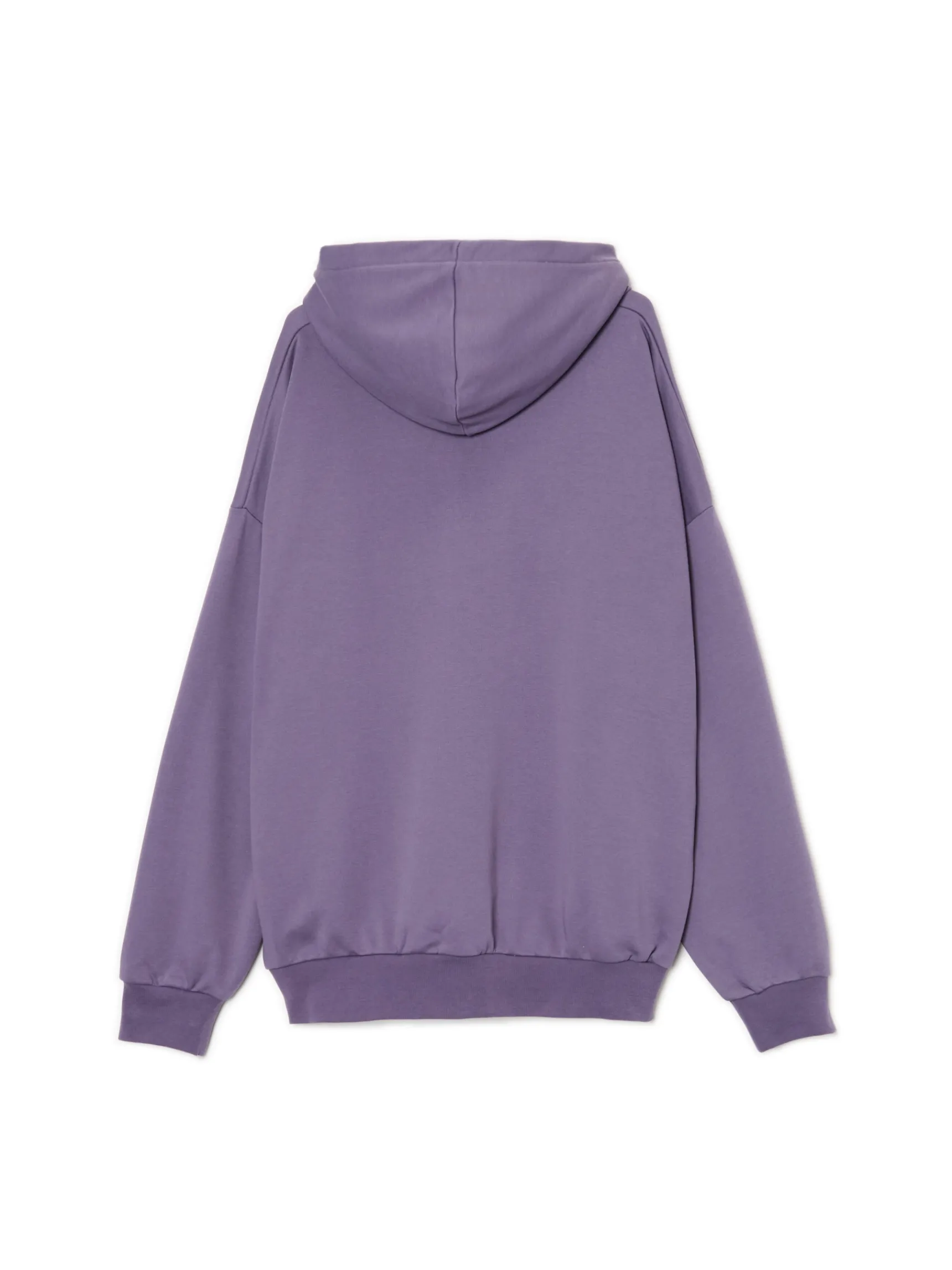 Clearance Cropp Fioletowa bluza z kapturem fioletowy