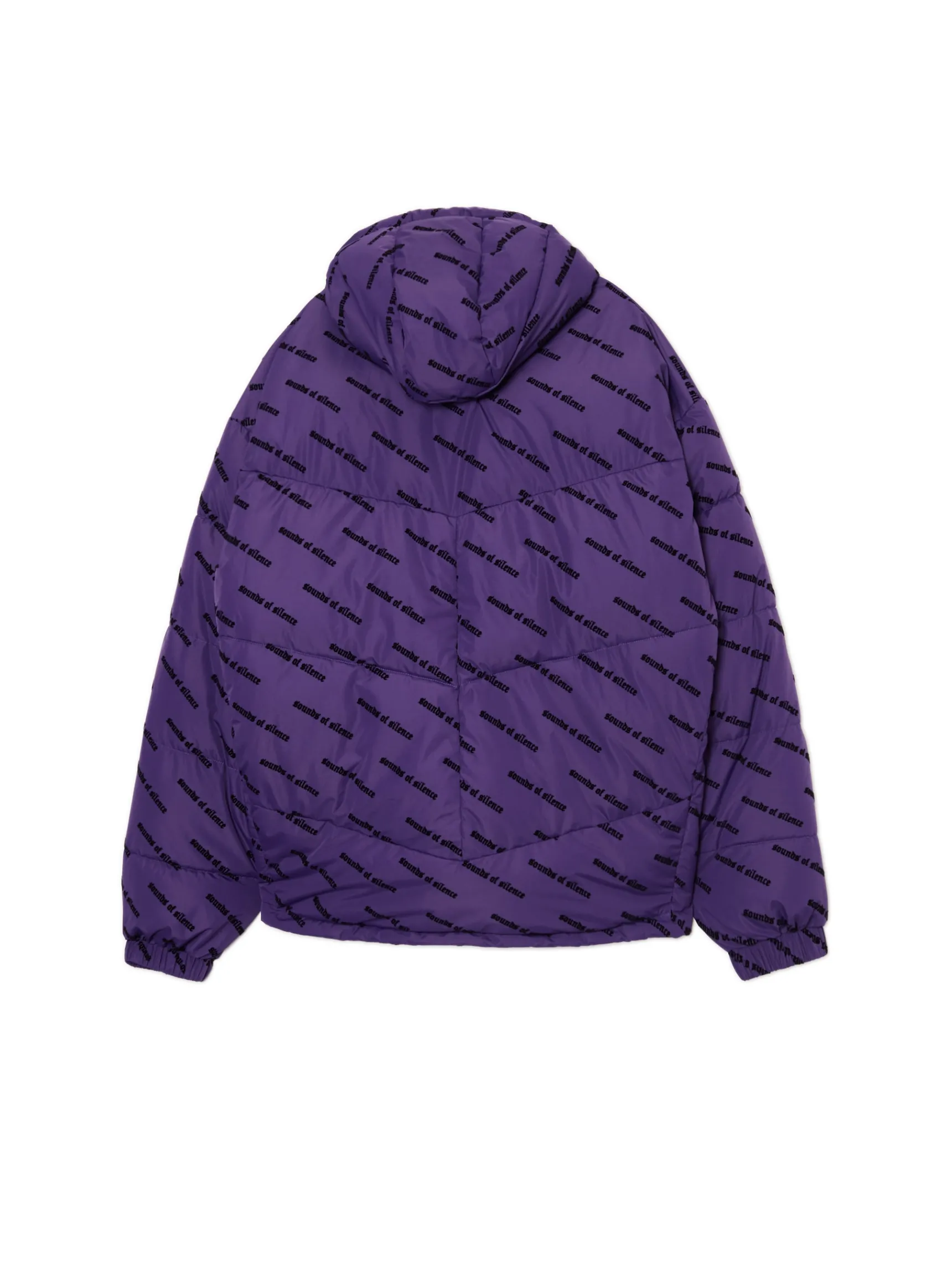 Clearance Cropp Fioletowa kurtka puffer z kapturem fioletowy