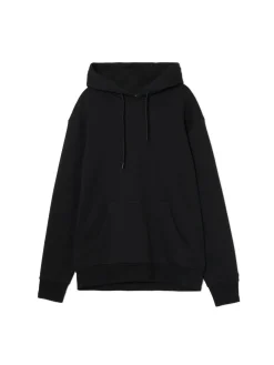 Online Cropp Gładka czarna bluza z kapturem czarny