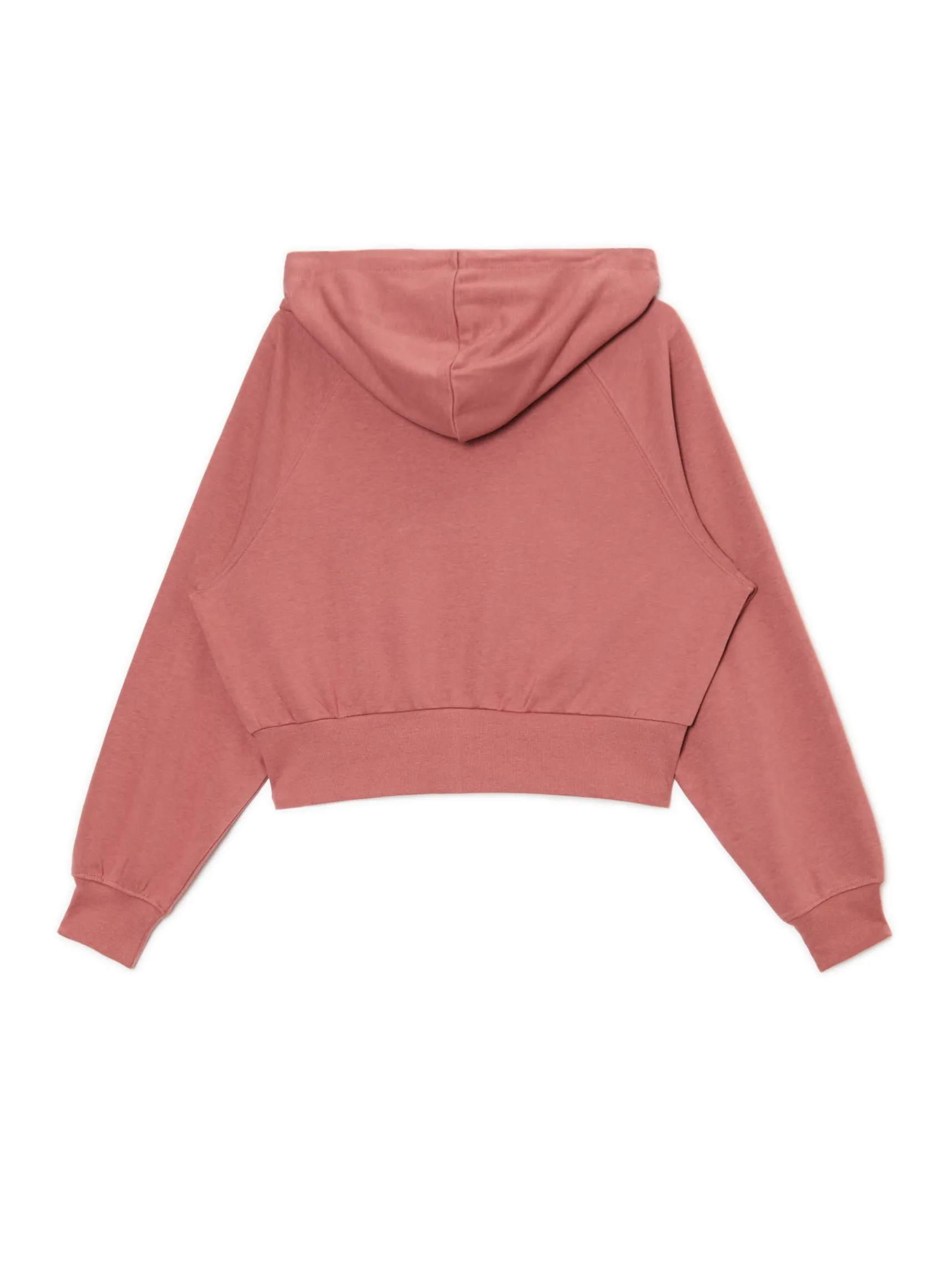 Outlet Cropp Gładka rozpinana bluza z kapturem różowy