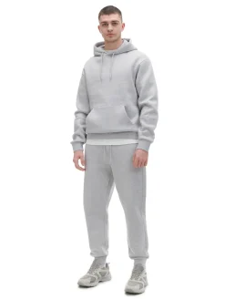 Sale Cropp Gładkie szare joggery regular jasnyszary