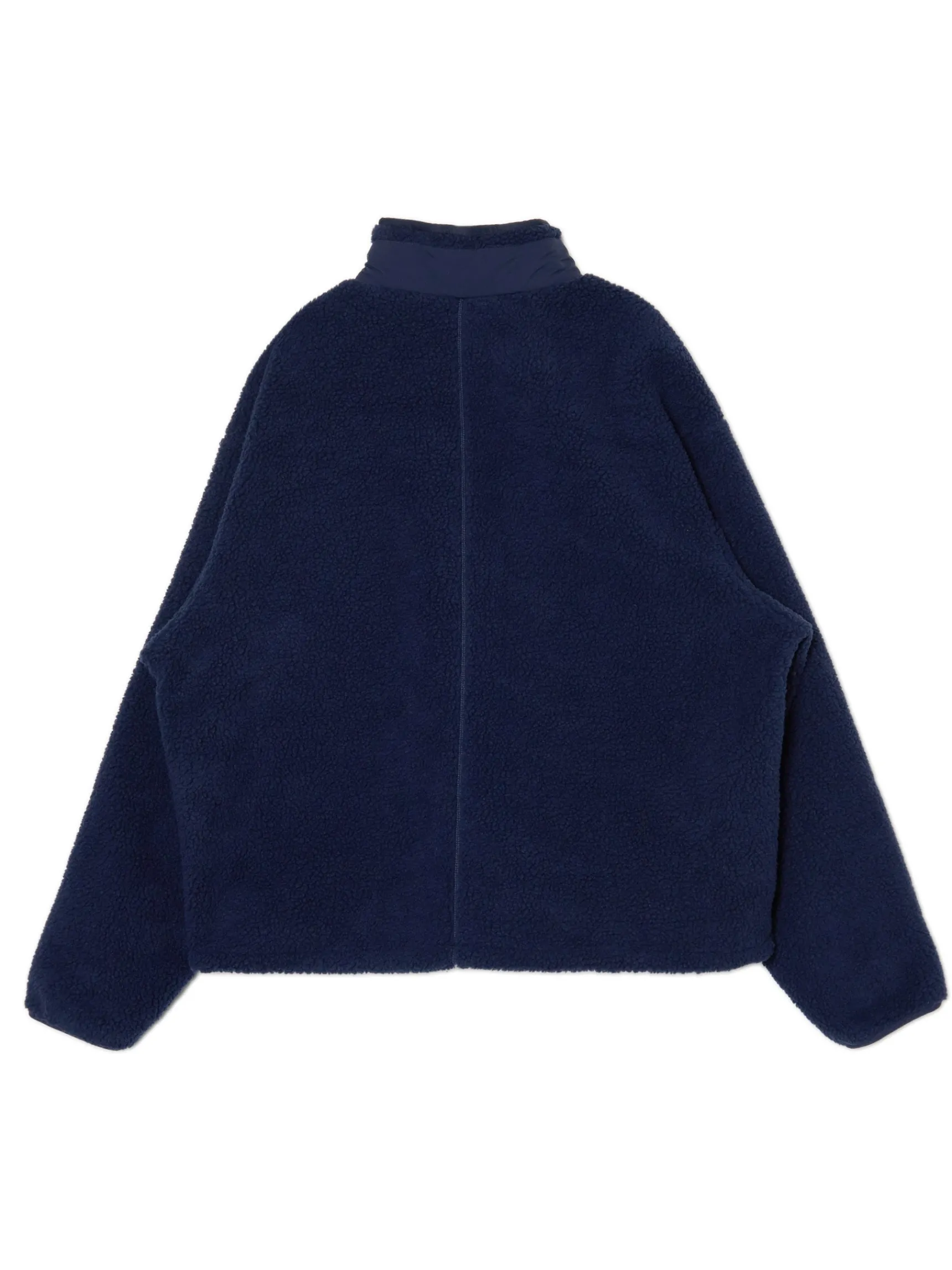 Discount Cropp Granatowa bluza sherpa surowygranatowy