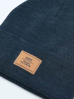 Clearance Cropp Granatowa czapka beanie granatowy