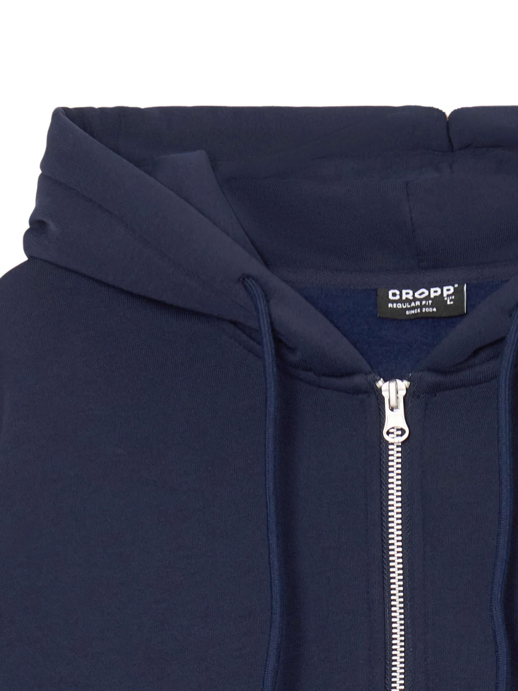 New Cropp Granatowa rozpinana bluza z kapturem granatowy