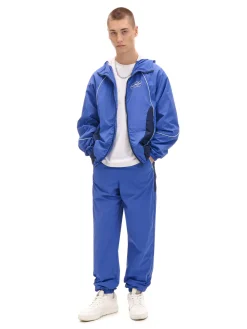 New Cropp Granatowe spodnie joggery basic niebieski