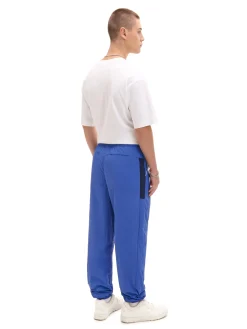 New Cropp Granatowe spodnie joggery basic niebieski