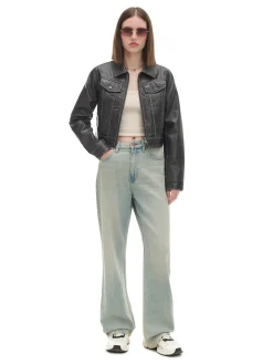 Clearance Cropp Jasne jeansy baggy niebieski