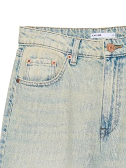 Clearance Cropp Jasne jeansy baggy niebieski