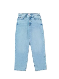 Fashion Cropp Jasne jeansy baggy niebieski