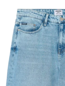 Fashion Cropp Jasne jeansy baggy niebieski