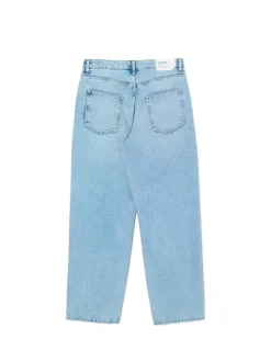 Fashion Cropp Jasne jeansy baggy niebieski