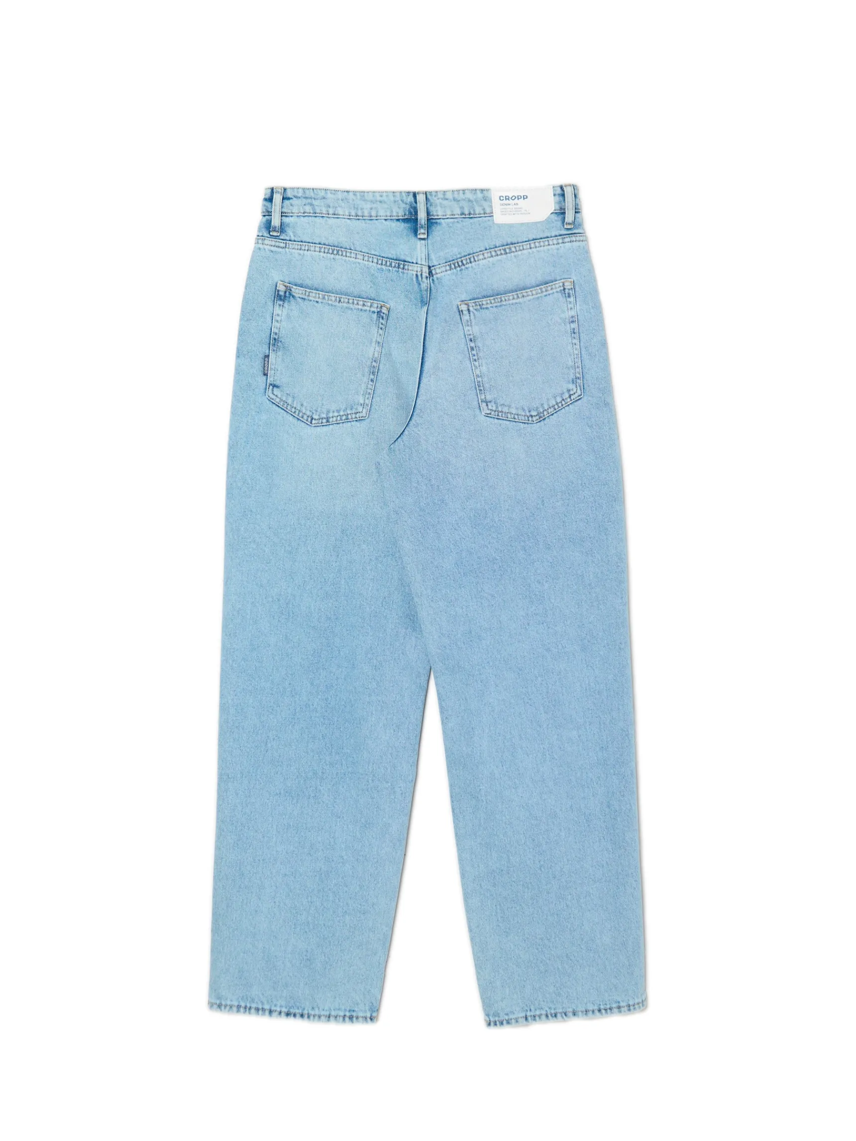 Fashion Cropp Jasne jeansy baggy niebieski