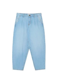 Online Cropp Jasne jeansy balloon baggy niebieski