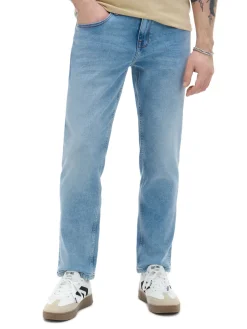Outlet Cropp Jasne jeansy comfort niebieski