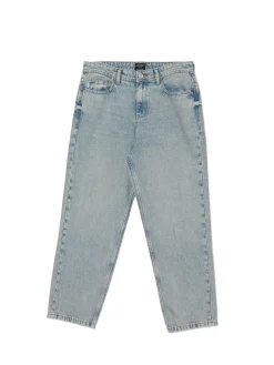 Sale Cropp Jasne jeansy loose niebieski