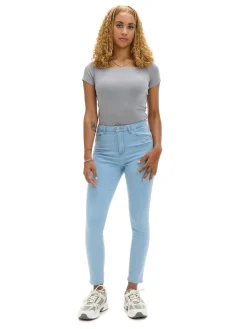 Sale Cropp Jasne jeansy push up PETITE niebieski