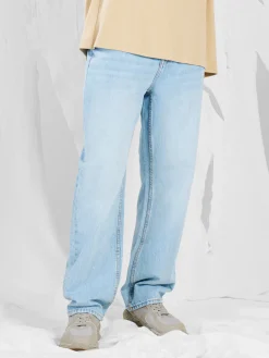 Fashion Cropp Jasne jeansy relaxed niebieski