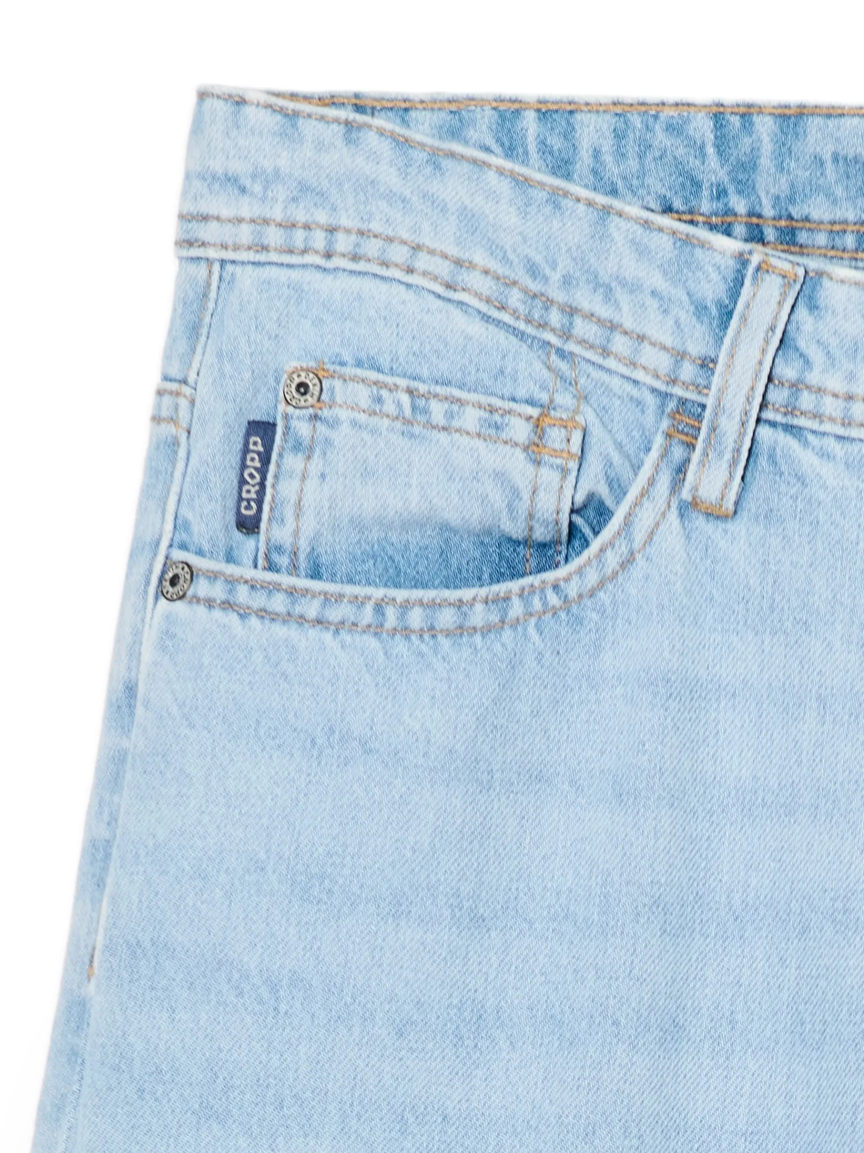 Fashion Cropp Jasne jeansy relaxed niebieski