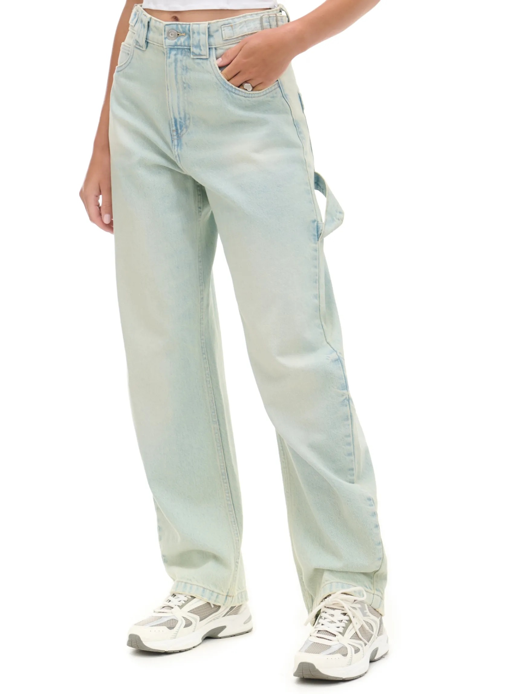 Outlet Cropp Jasne jeansy skater błękitny