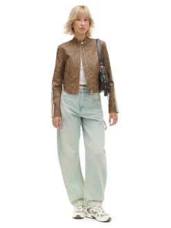 Outlet Cropp Jasne jeansy skater błękitny
