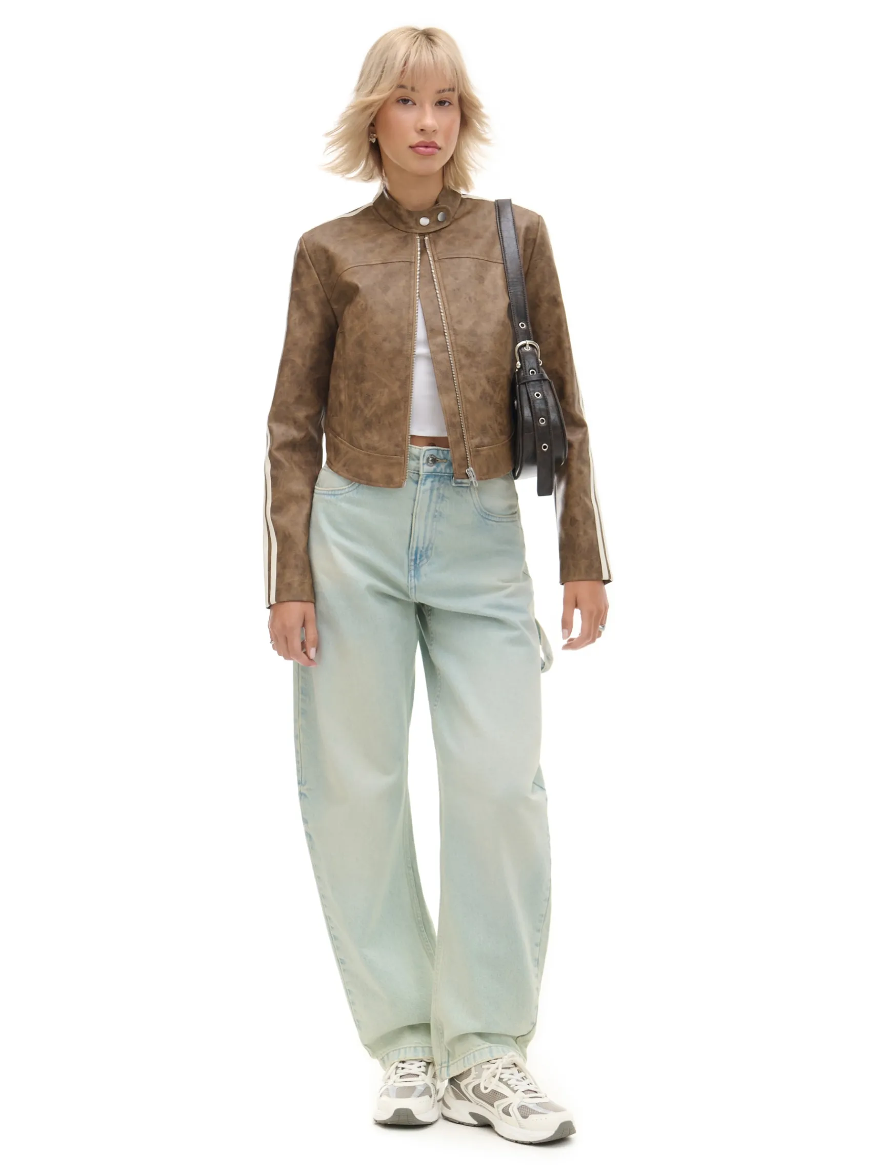 Outlet Cropp Jasne jeansy skater błękitny
