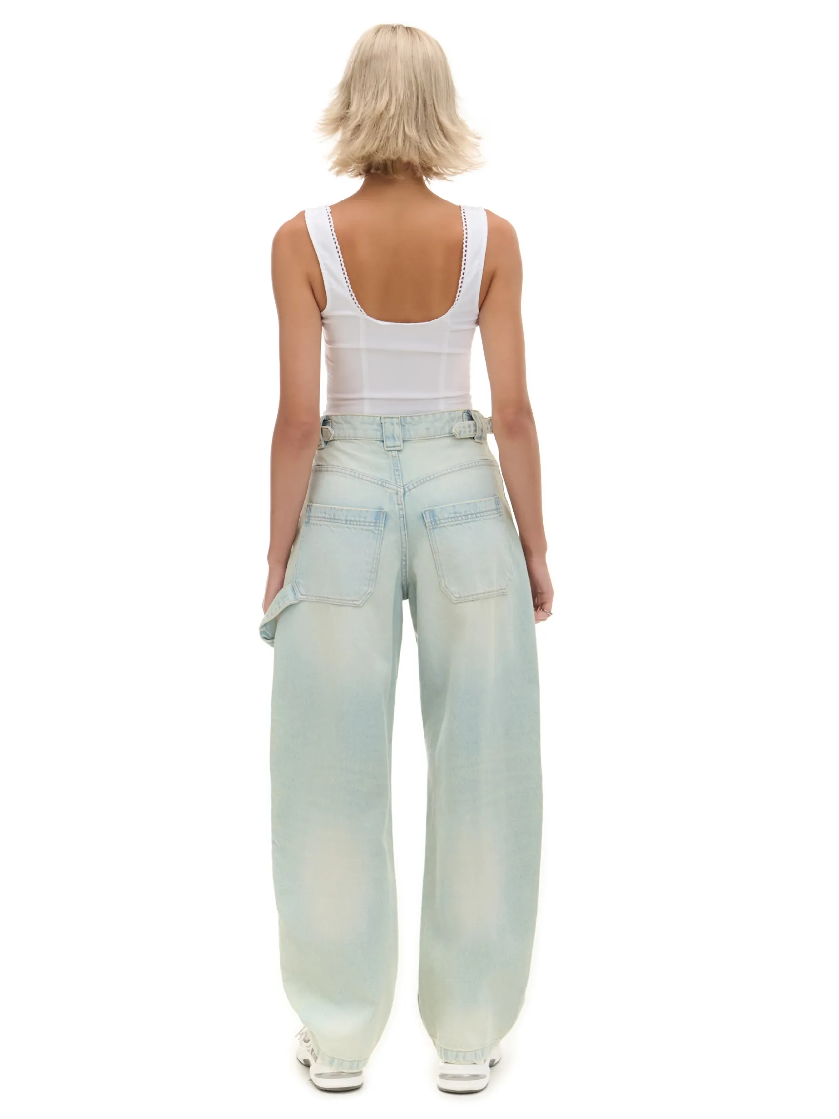 Outlet Cropp Jasne jeansy skater błękitny