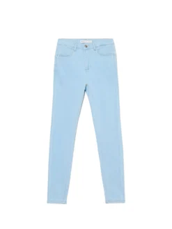 Fashion Cropp Jasne jeansy skinny push up niebieski