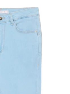 Fashion Cropp Jasne jeansy skinny push up niebieski