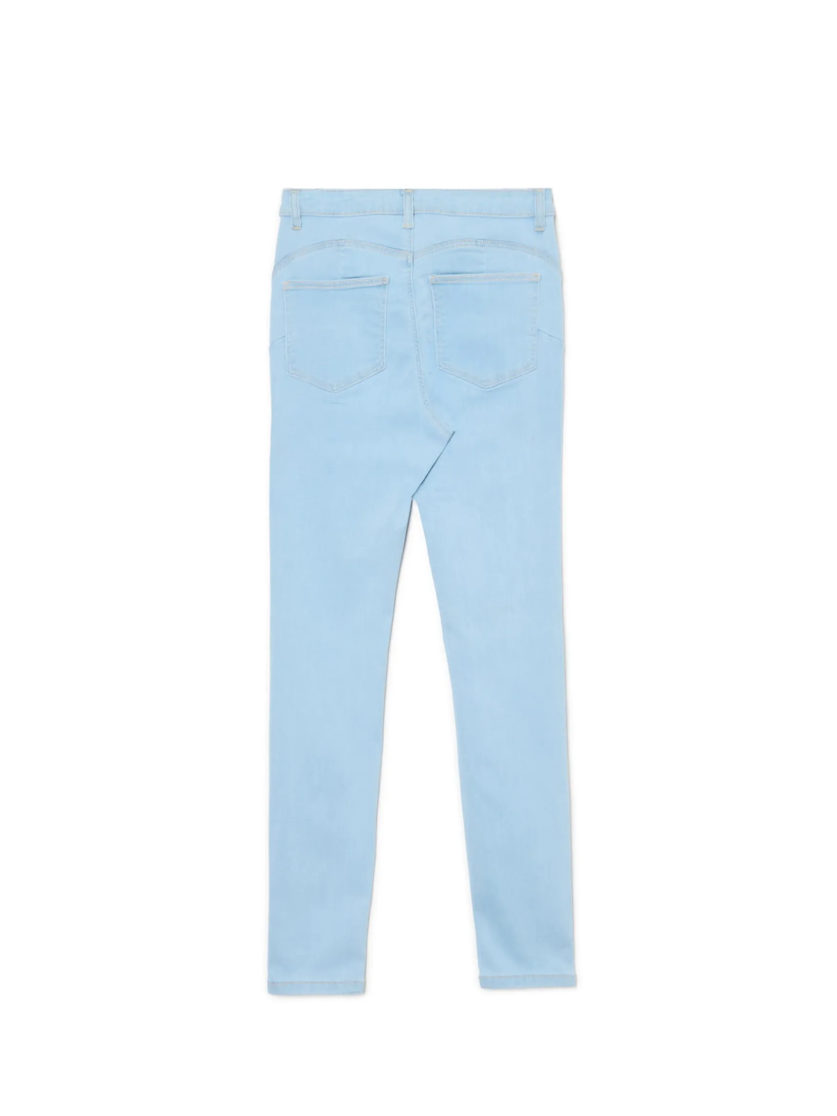 Fashion Cropp Jasne jeansy skinny push up niebieski