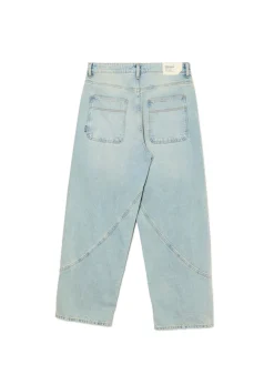 Best Cropp Jasne jeansy super baggy niebieski