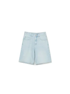 Online Cropp Jasne szorty denim bermudy niebieski